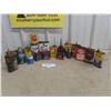 Image 1 : 19 Vintage Tins, Some with Product: Viceroy, Prestone, Texaco, Marbo, 3-in-1, All State, Ford