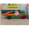 Image 2 : Vintage Toy Lot: Wood Toy Truck w/ Storage (9×24×9"), Metal Eagle Express Wagon (6½×16×7"