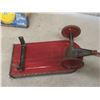 Image 9 : Vintage Toy Lot: Wood Toy Truck w/ Storage (9×24×9"), Metal Eagle Express Wagon (6½×16×7"