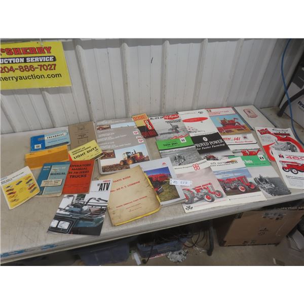 Vintage Manuals, Parts Books and Brochures: 1968 Chevrolet, 1974 Dart, International Harvester