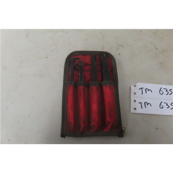 Snap-on 4-Piece Tapered Bit Screw Extractor Set