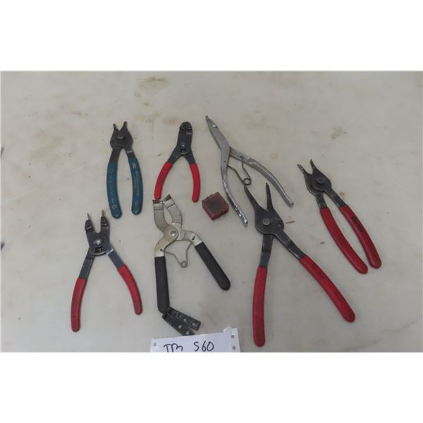 Snap Ring Pliers, Various Brands, Some Blue Point