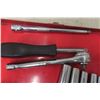 Image 3 : ¼" Drive Socket Set with Ratchet, Extension and Precision Wrenches