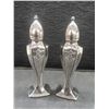 Image 6 : Crystal and Cut Glass: Vases, Serving Plate, Silver-Plated Salt and Pepper Shakers
