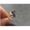 Image 7 : Vintage 10K Gold Ring with Multi-Colour Stone, Size 4½, with Birks Ring Box