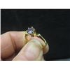 Image 9 : Vintage 10K Gold Ring with Amethyst, Size 6
