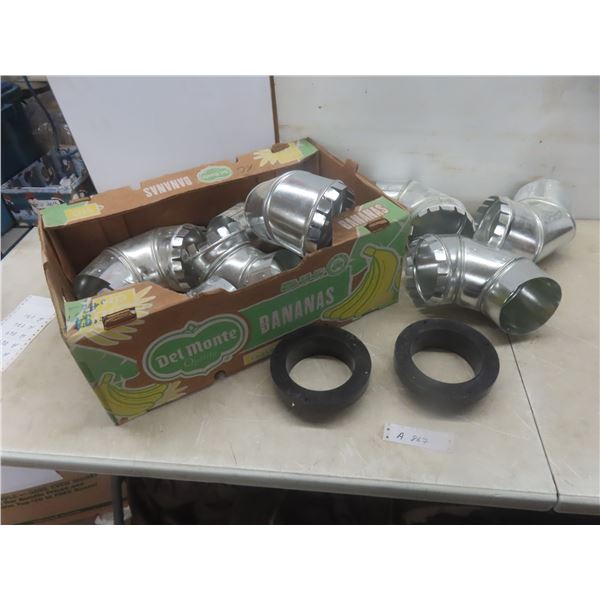 Galvanized Duct Work Elbows, 5" and More