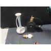 Image 4 : Blue Mountain Pottery, Perfume Spritzer, 4 Glass Hummingbirds, Decorative Butterfly and Ash Tray