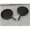 Image 1 : 2 Cast Iron Fry Pans, 10"