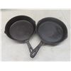 Image 4 : 2 Cast Iron Fry Pans, 10"
