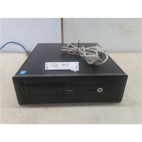 HP ProDesk Computer with WiFi, Intel i5, Power Cable, Windows 11 Installed and Activated