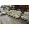 Image 1 : 3-Piece Living Room Suite: Couch (86" Wide), Love Seat (54" Wide) and Armchair