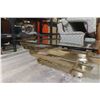 Image 4 : Glass and Brass Coffee Table, 15" × 41" × 41"