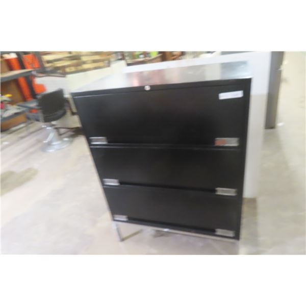Lateral 3-Drawer Metal Filing Cabinet