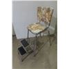 Image 1 : Retro Chrome-Legged High Chair