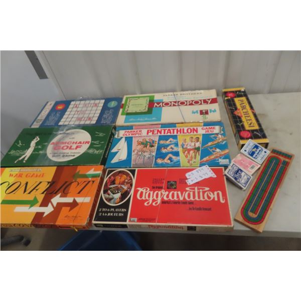 Board Games: Crib, Monopoly and Armchair Golf