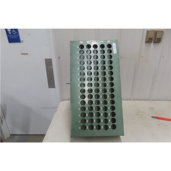 Commercial Vintage Big Bingo Hall Ball Organizer, Metal, 15" × 30"