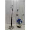 Image 1 : Floor Lamp (No Shade) and Oscillating Fan