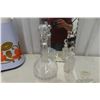 Image 5 : Double Coffee Urn, Crystal Cut Glass Decanter and Ashtray