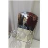 Image 6 : Double Coffee Urn, Crystal Cut Glass Decanter and Ashtray