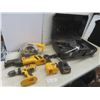 Image 1 : DeWalt 18V Kit: Recip Saw, ½" Drill/Driver, 6½" Circular Saw, Flashlight, Charger