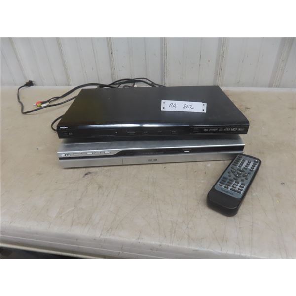 2 DVD Players: LG Model LRA-536B and Insignia NS-F5DVD – Remotes Included, Correct Match Uncertain