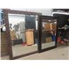 Image 1 : Fancy Framed Bevelled Mirror (46" × 35") and Framed Bevelled Mirror (44" × 31")