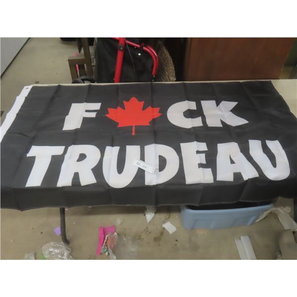New Trudeau Flag, 35" × 59"