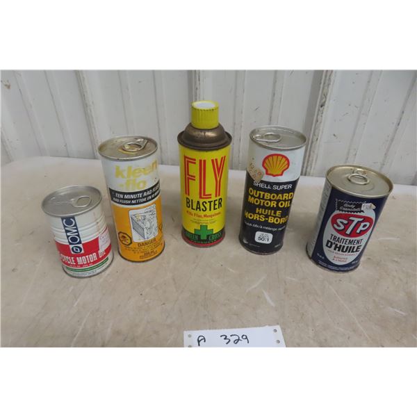 5 Oil Product Cans: STP, Shell Out Board, Castrol and More