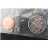 Image 4 : 1968 Uncirculated Canadian Coin Set: Dollar, 50¢, 25¢, 10¢, 5¢ and 1¢