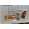 Image 1 : Folk Art, Coat Hanger, 2 Hardware Store Cabinet Samples, and More