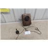 Image 1 : Antique Northern Electric Made in Canada Oak Wall Telephone with Earpiece