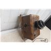 Image 5 : Antique Northern Electric Made in Canada Oak Wall Telephone with Earpiece