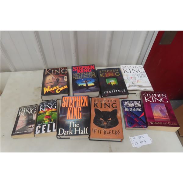 10 Stephen King Books – 4 Softcover, 6 Hardcover