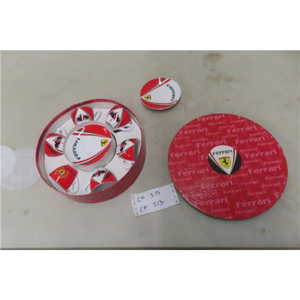 Ferrari 6-Cup and Saucer Set in Case