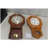 Image 1 : 2 Crescent Clocks: 1 Quartz Westminster Chime, 1 Rempel Rensie