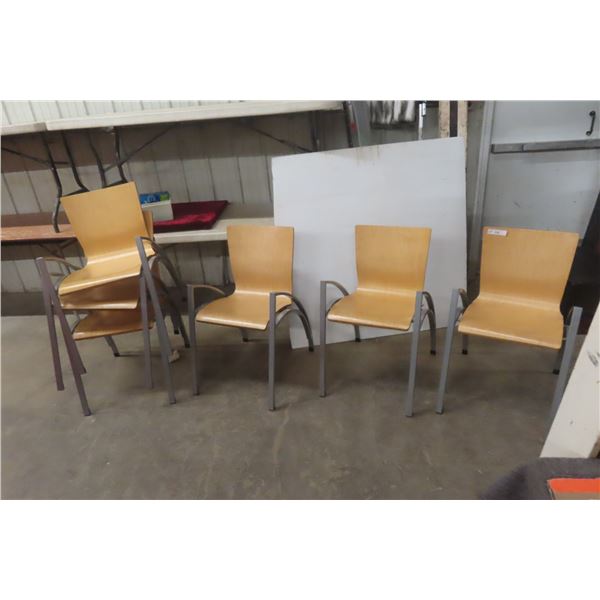 6 Waiting Room Chairs – Stackable