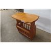 Image 4 : Oak Stand/Magazine Rack, 22" × 24" × 12"