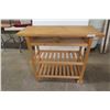 Image 1 : Rolling Kitchen Server/Island, 35" × 39" × 17"