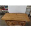 Image 2 : Rolling Kitchen Server/Island, 35" × 39" × 17"