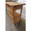 Image 3 : Rolling Kitchen Server/Island, 35" × 39" × 17"