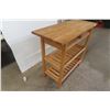 Image 5 : Rolling Kitchen Server/Island, 35" × 39" × 17"