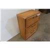 Image 2 : Small 3-Drawer Cabinet, 24" × 15" × 9"