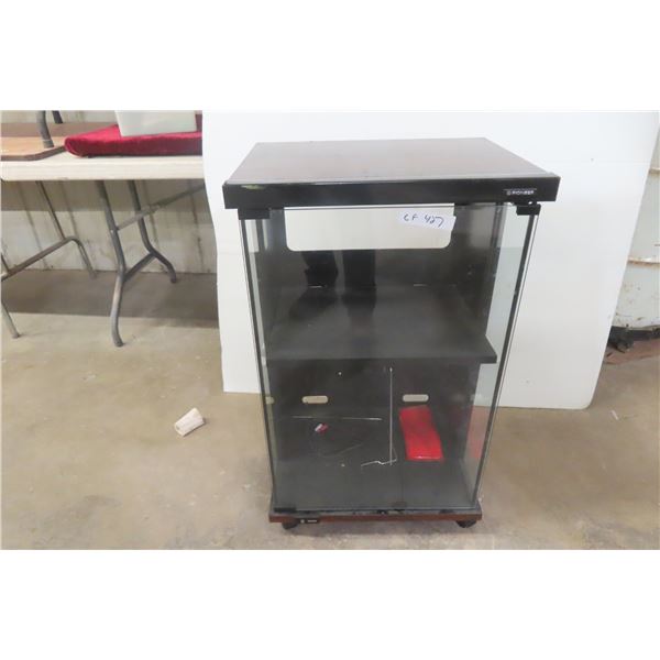 Pioneer Stereo Cabinet, Rolling, 33" × 20" × 15½"