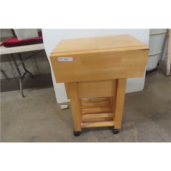 4 Folding TV Tables and Rack