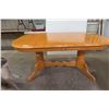 Image 1 : Double Pedestal Table, 30" × 42" × 59", Plus Leaf