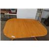 Image 2 : Double Pedestal Table, 30" × 42" × 59", Plus Leaf