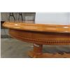 Image 3 : Double Pedestal Table, 30" × 42" × 59", Plus Leaf