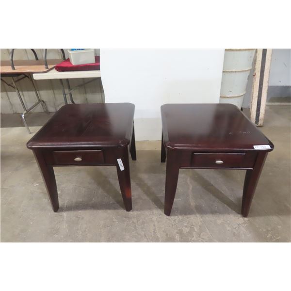 2 Modern End Tables, 22" × 28" × 24"