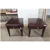 Image 1 : 2 Modern End Tables, 22" × 28" × 24"